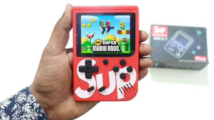 400 in 1 Sup Video Games Portable, Led Screen and USB Rechargeable, Handheld Console, Classic Retro Game Box Toy for Kids Boys & Girls (Multi Color ,1 pcs)